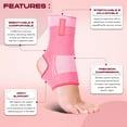 thumbnail image 5 of BeSavage Ankle Brace for Men and Women, Compression Sleeve for Foot, Heel and Ankle Support, Pink, Small/Medium, 5 of 5