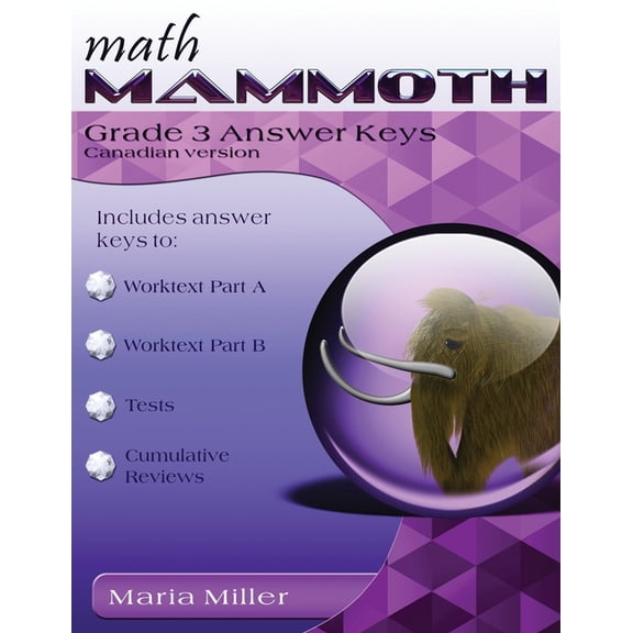 Math Mammoth Grade 3 Answer Keys, Canadian Version, (Paperback)