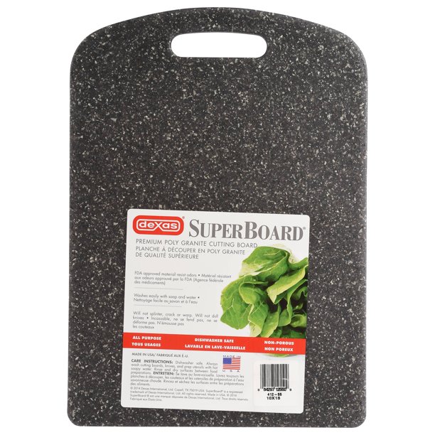 Dexas 10" x 13" Poly Heavy Granit Cutting Board