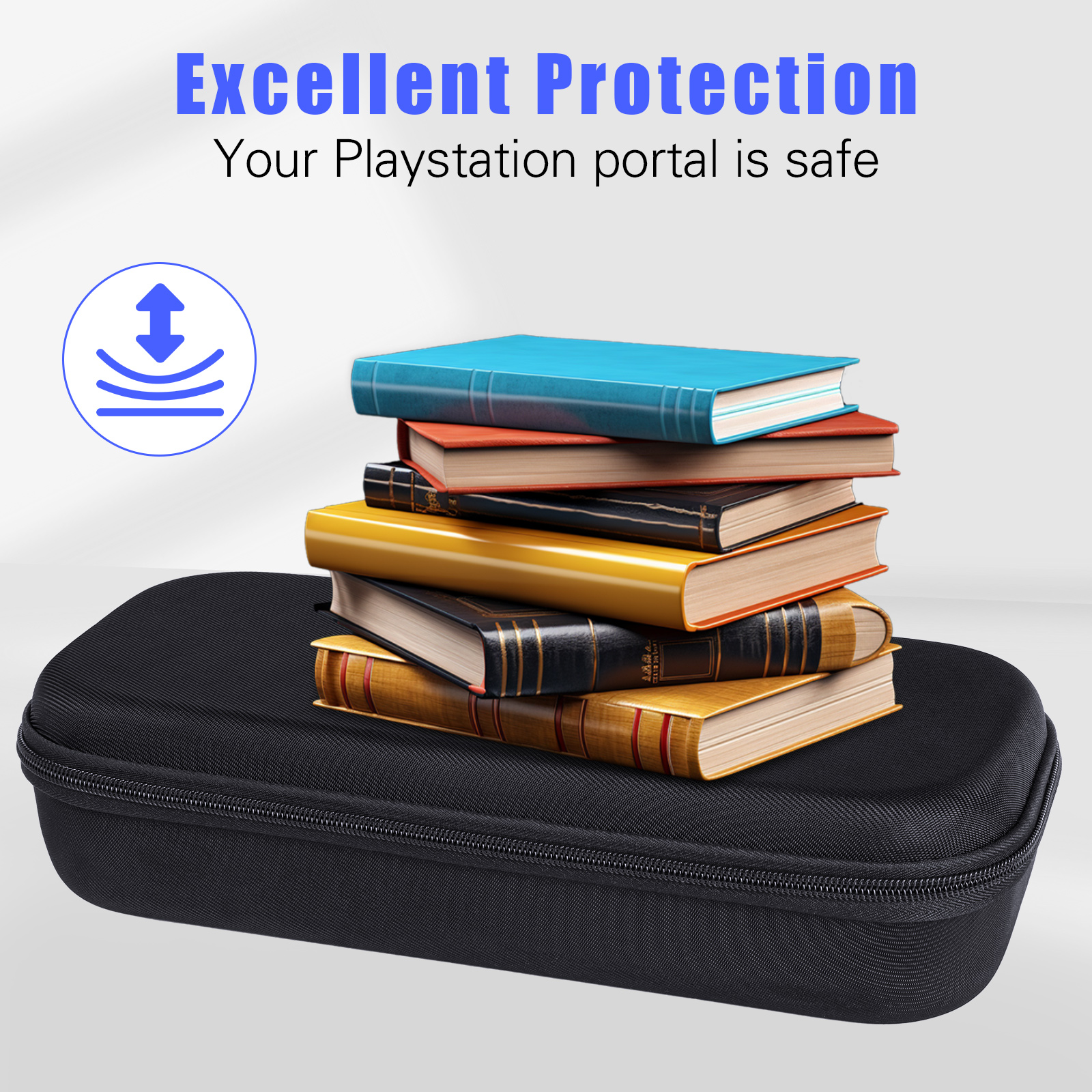 Estuche de transporte Qoosea para PlayStation Portal, bolso de viaje portátil con estuche rígido de protección total, accesorios para reproductor remoto PlayStation Portal 7