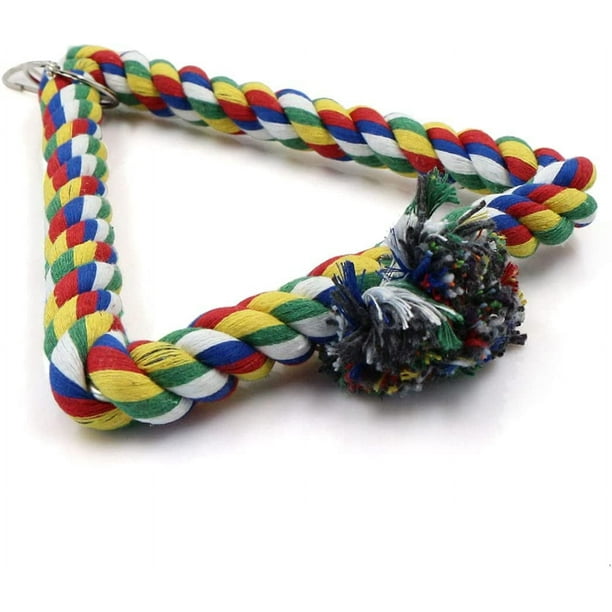 Accesorios para soporte de jaula para pájaros, anillo triangular para loros, columpio para loros, jaula para pájaros, decoración, anillo circular para pájaros, accesorios para loros, periquitos, guacamayos oso de fresa Electrónica