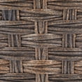 thumbnail image 3 of mDesign Woven Square Trash Can Wastebasket, Garbage Container Bin - Dark Brown, 3 of 5