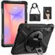 thumbnail image 1 of zenrich Funda para Samsung Galaxy Tab S10 Lite / S10 FE / S9 FE 10.9 Pulgadas 2025 /S9/S8/S7 11 Pulgadas, Funda Protectora Antigolpes con Pie de Apoyo/Correa de Mano/Correa de Hombro, Negro, 1 of 8