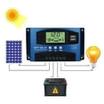 thumbnail image 3 of Solar MPPT 100A 60A 50A 40A 30A Char Controller Dual USB LCD Display 12V 24V Solar Cell Panel Charr Regulator With Load ,Simple and Convenient to Set, 3 of 6