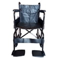 thumbnail image 2 of Silla De Ruedas Descansapies Desmontables Respaldo Plegable Negro, 2 of 4
