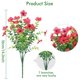 thumbnail image 1 of Flores artificiales, flores falsas, flores de imitación, juego de regalo para mujer, flores de simulación violeta, plantas de simulación, decoración de pared para el hogar, adorno artesanal decorativo, 1 of 1