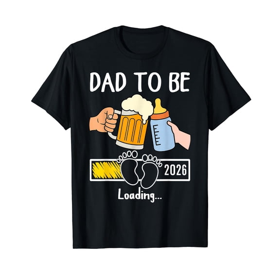 Dad to Be 2026 Funny New Baby Father Daddy to Be Promoted T-Shirt