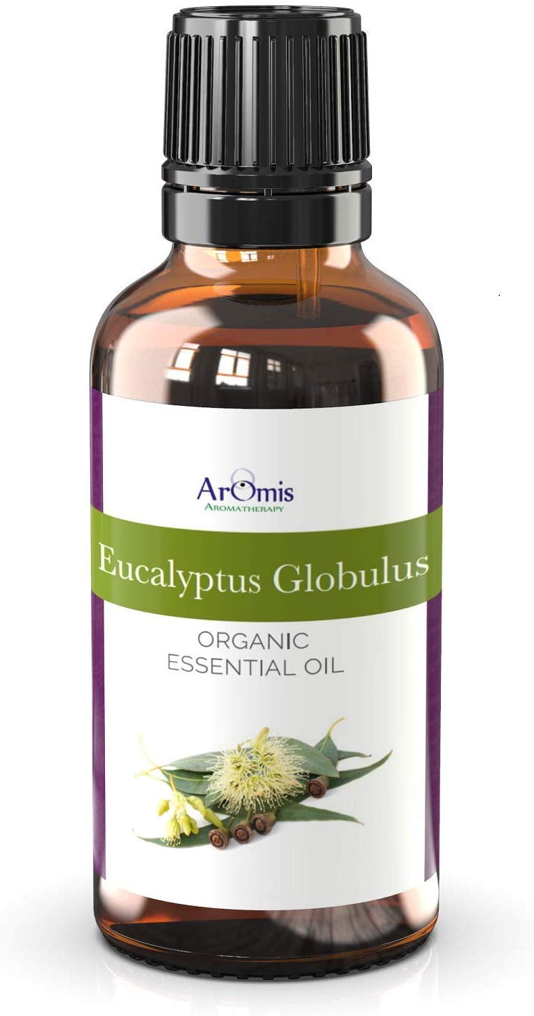 ArOmis Eucalyptus Globus Essential Oil - USDA Certified Organic - 100% Pure Therapeutic Grade - 30ml (1 Fl Oz), Undiluted, Premium, Oils Perfect for Aromatherapy Diffuser