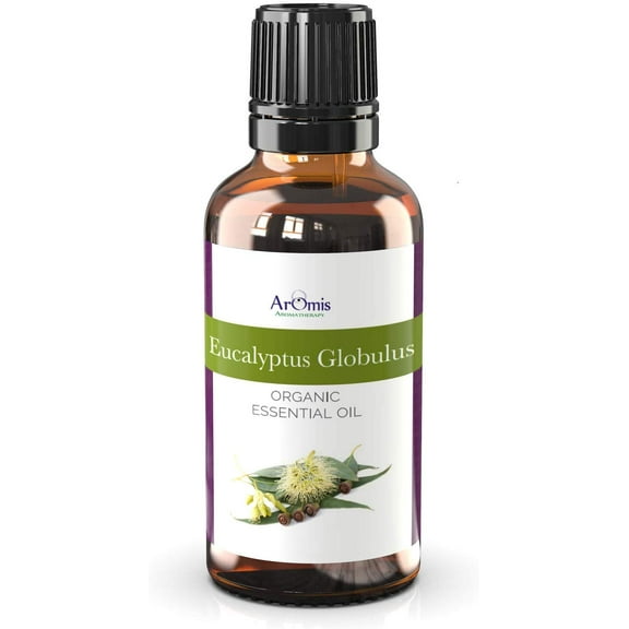 ArOmis Eucalyptus Globus Essential Oil - USDA Certified Organic - 100% Pure Therapeutic Grade - 30ml (1 Fl Oz), Undiluted, Premium, Oils Perfect for Aromatherapy Diffuser
