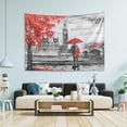 thumbnail image 4 of FREEAMG Bus Bridge Red Couple Tapestry Aesthetic Tapestry Wall Hanging for Home Decor 80" x 60" Inches, 4 of 6