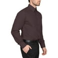 thumbnail image 2 of Men's Berlioni Solid Button Up Spread Collar Work Long Sleeve Dress Shirt, 2 of 5