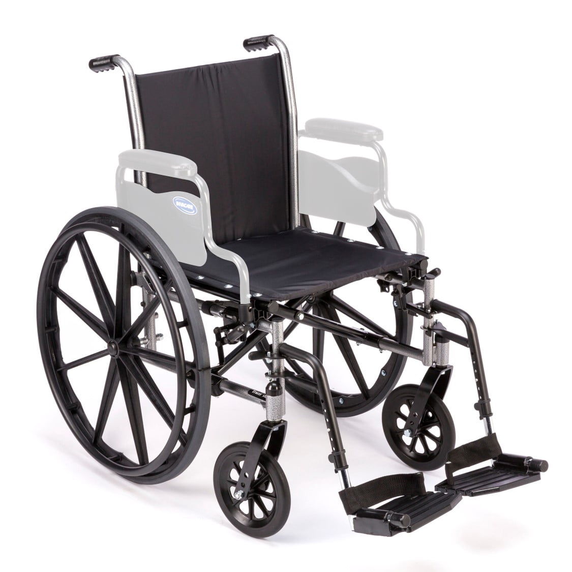 Invacare Tracer SX5 Wheelchair, with Full Length Arms and T93HCP Hemi