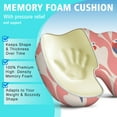 thumbnail image 5 of Premium Flamingo Pattern Memory Foam Seat Cushion Ergonomic Chair Pad for Office Chair, Car, Airplane & Bleachers Sciatica, Tailbone Hip & Back Pain Relief - Chair Cushion for Long Office Workers., 5 of 5