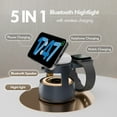 thumbnail image 3 of Wireless Charger,5 in 1 Wireless Charging Station for iPhone Charger with Soft Light and Bluetooth Speaker,22.5W Magsafe Charging Station for iPhone 8 and above series,Compatible with AirPods iWatch, 3 of 15