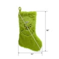 Dr Seuss' 20in Furry Grinch Green Christmas Stocking, Xmas Fur Holder