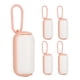 thumbnail image 2 of Juego de 5 cajas de basura de plástico portátiles para residuos de mascotas, bolsas de basura para gatos, perros pequeños (rosa y blanco), 2 of 5