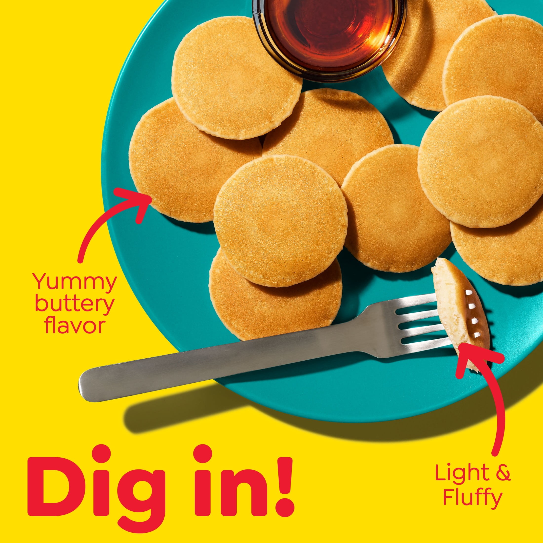 Eggo Minis Original Pancake Bites, Frozen Breakfast, 28.2 oz, 80 Count