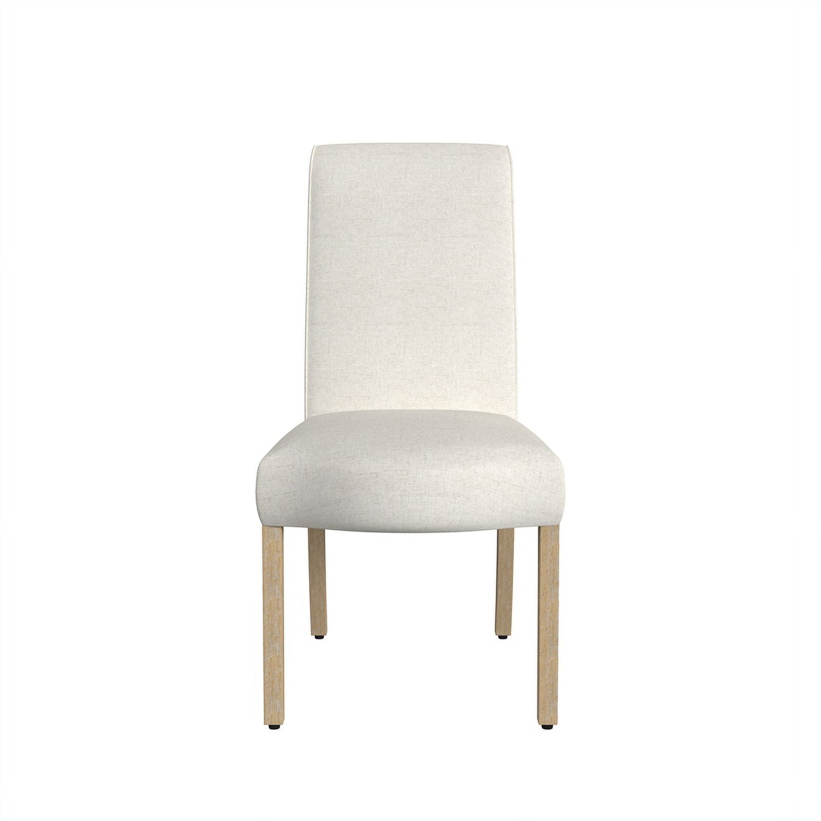 HomePop Classic Parsons Dining Chair, Set of 2, Cream