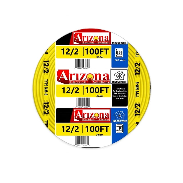 Cable ARIZONA ELECTRICAL SOLUTIONS 12/2, tipo NM-B, cobre, 30 m