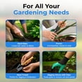 thumbnail image 3 of Scuddles Garden Tools Set - 8 Piece Heavy Duty Gardening Kit with Storage Organizer, Ergonomic Hand Digging Weeder Rake Shovel Trowel Sprayer Gloves Gift for Men Or Women, 3 of 7