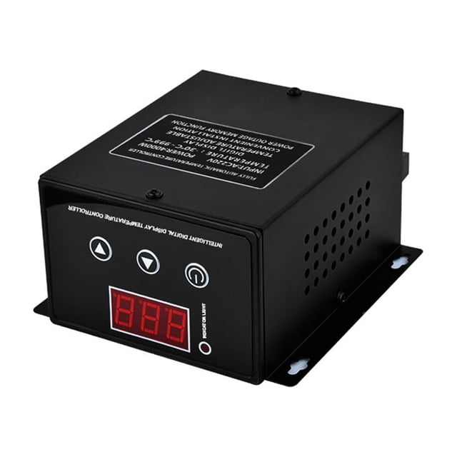 Amdohai Intelligent Constant Temperature Controller Temperature Adjustable LCD Display Controller Compact Size Manual and Automatically Dual-Control Constant Temperature Controller