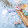thumbnail image 2 of Contact Lens Cases, Contact Lens Container Box Portable Travel Contact Lens Case Left/right Eyes Contact Lens Holder With Storage Box Tweezers Wearing, 2 of 5