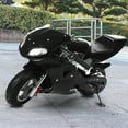 thumbnail image 3 of Wliqien High Brightness Dual Headlights Rubber Handlebar Mini Motorcycle Strong Power 2-Stroke 49cc Over 13 Years Old Kids Pocket Gas Motorbike, 3 of 7
