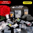 thumbnail image 3 of StoBag 100 piezas de bolsas de plástico transparentes mini Ziplock de 0,16 mm/0,24 mm, bolsas de almacenamiento de alambre, embalaje de joyas pequeñas, suministros de herramientas transparentes, 3 of 4