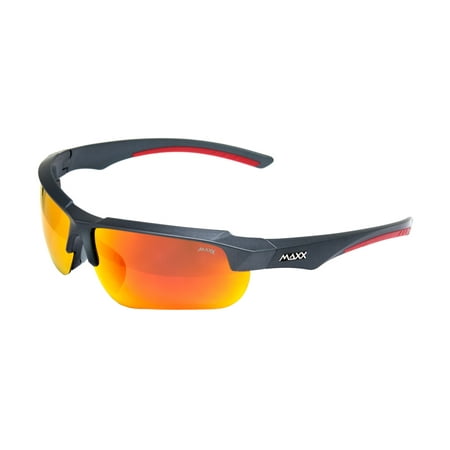 2019 Maxx Sunglasses Maxx 8 Black/Red Frame with HD Orange Lens