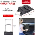 thumbnail image 3 of dbest products Ultra Compact Cooler Smart Cart, Black Insulated Collapsible Rolling Tailgate BBQ Beach Summer, 3 of 12