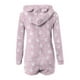 thumbnail image 4 of Mono cálido con capucha y orejas para mujer, estampado de manga larga, pantalones cortos, mono corto con cremallera, bolsillo, ropa de dormir, ropa de casa, tops de poliéster para mujer, 4 of 5