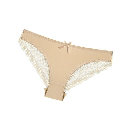 

JDEFEG Nighties for Women Under 10 Panties Solid Color for Waist Women Low Thong in Lace Patchwork Lace Lingerie for Women Snap Crotch Polyester Khaki L