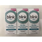 Blink Tears Lubricating Eye Drops Mild-Moderate Dry Eye 0.5 Oz Sterile, 5-Pack