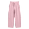 thumbnail image 4 of Wlynlyn Barrel Sweatpants Womens Fleece Lined Drawstring Elastic Waisted Wide Leg Baggy Sweatpants with Pockets Medium, 4 of 9