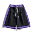 thumbnail image 2 of GSPCLAM Mens Shorts Color Block Lightweight Shorts for Cruise Party, Summer Breathable Drawstring Shorts with Pockets, 2 of 5