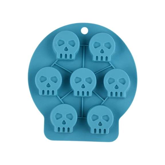 Skull Silicone Ice Cube Mold Food‑Grade Reusable Easy‑Release Large Ice Tray Chocolate Candy DIY Baking Mold