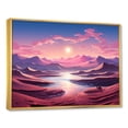 thumbnail image 3 of Designart "Celestial Dreamscape Space Desert Vistas I" Extra Large Astronomy & Space Framed Wall Art - Modern Pink Space Landscapes Living Room Framed Canvas Art, 3 of 7
