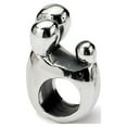 thumbnail image 2 of Fancy Bead White Sterling Silver Themed 13.64 mm 6.36 Reflections Family Of 3 Bead, 2 of 4