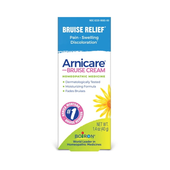 Boiron Arnicare Bruise Cream, Homeopathic Medicine for Bruise Relief, Pain, Swelling, Discoloration, 1.4 oz