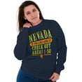 thumbnail image 3 of Nevada Check Out Areas 1 thru 50 Sweatshirt for Men or Women Brisco Brands S, 3 of 6