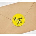 thumbnail image 4 of Darling Souvenir Personalized 1.6 Inches Round Yellow DIY Heart Calligraphy Thank You Stickers-45 Pcs, 4 of 4
