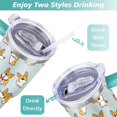 thumbnail image 5 of Insulated Dog Lover Tumbler for Women - 40oz Leakproof Travel Mug with Handle & Straw - Cute Puppy Gift Coffee Cup, 5 of 7