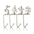 thumbnail image 1 of Christmas Sock Hanger Themed Atmospheres Xmas Fireplace Hook Reusable Personalized Stair Rack Plating Stocking Holder Clip Type 1 Snowflake, 1 of 8