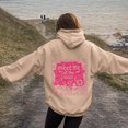 thumbnail image 7 of felwors Women's Ocean Graphic Oversized Pullover Hoodie Cotton Blend Casual Sweatshirt Khaki for Size XL, 7 of 7