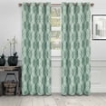 thumbnail image 6 of Superior Ribbon Blackout Curtains Set of 2, Grommet Header Cutain Panel Pair, Silver, 52"W x 84"L, 6 of 7