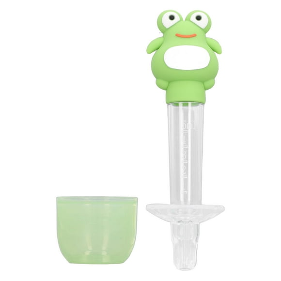 Baby Syringe Dropper Feeder, Safe Non Choking Baby Medicine Feeder Transparent for Home Green