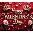thumbnail image 4 of Valentines Day Gnomes Banner Party Backdrop Happy Valentines Background Home Decorations Indoor Outdoor Decor Photography Props, 4 of 4