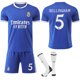thumbnail image 1 of 2025-2026 Real Madrid Away Shirt Blue Kids & Adult Football Shirt with Socks No.5 Bellingham, 1 of 2