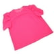 thumbnail image 3 of Blusa informal de verano Nikou para mujer con mangas cortas abullonadas color rosa y rojo talla L, 3 of 15