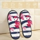 thumbnail image 2 of Fotbe Pink Flamingos Pantuflas Peludas para Mujer con Estampado, Zapatillas de Peluche, Zapatos de Invierno para Casa, Uso Interior y Exterior-Medium, 2 of 8